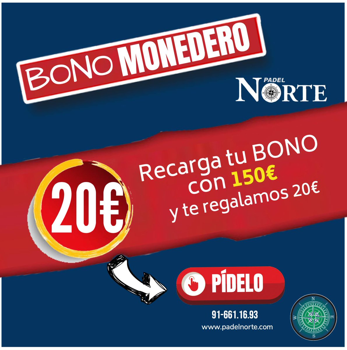 Aún no no conoces?
Nuestro BONO MONEDERO...

..Te esperamos en PADEL NORTE sólo con lo puesto.

padelnorte.com
.
.
.
#padelnorte #padel #bonomonedero #deporte #alcobendas #madrid