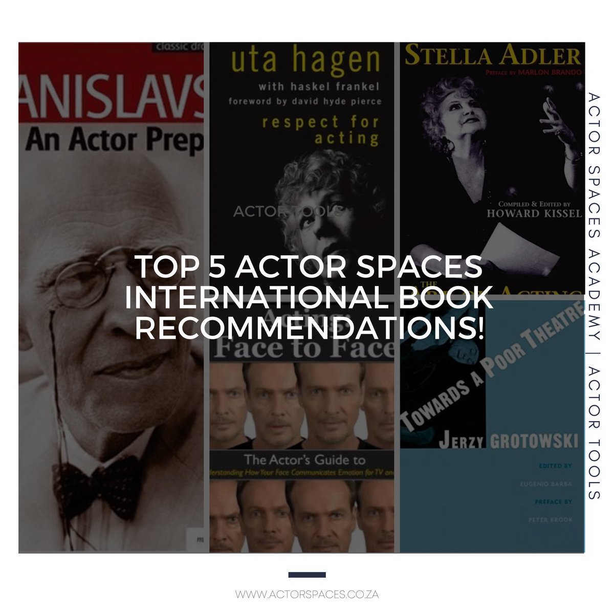 actorspaces's tweet image. TOP 5 ACTOR SPACES INTERNATIONAL BOOK RECOMMENDATIONS! 

Picks for aspiring and established Actors to explore and exercise their acting muscles ‼️ 
Next to profile are our African Acting Literature books. 
bit.ly/3qOR42G

What would you add to the list?
#ActorTools