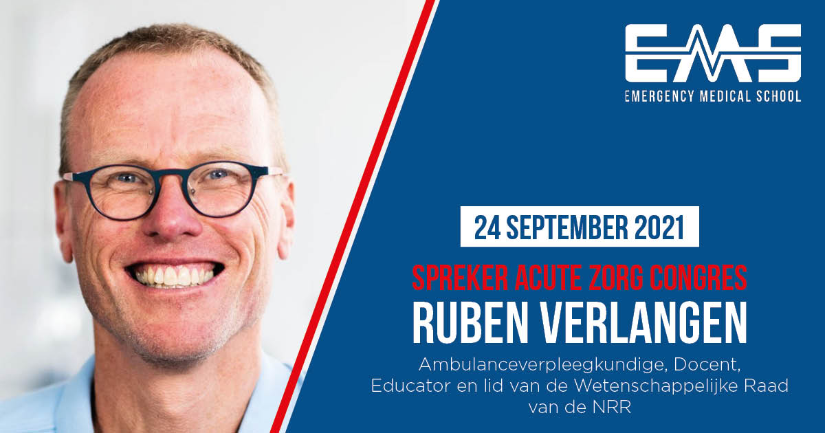 SPREKER 🎤💡 Ruben Verlangen over het stappenplan voor de overdracht van de reanimatie patiënt tussen de ambulance en de SEH.
📣 Ben jij erbij? Bezoek het Acute Zorg Congres op 24 september 2021 te 's-Hertogenbosch. 𝑩𝒐𝒆𝒌 𝒏𝒖 𝒋𝒐𝒖𝒘 𝒕𝒊𝒄𝒌𝒆𝒕!
acutezorgcongres.nl