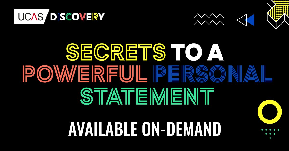 Get ahead this summer and start your personal statement early 👏 #MondayMotivation

Our experts are on hand to share their essential top tips all on-demand until 26 July 😀 You can use the same link your registered with or you can sign up now! bit.ly/3hAFPGX
