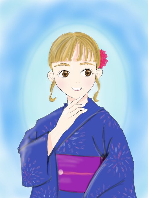 浴衣女子のtwitterイラスト検索結果