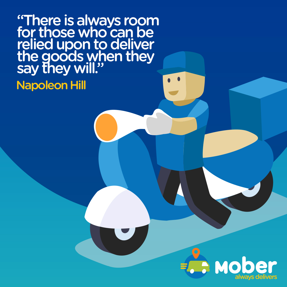 moberph's tweet photo. Looking for a delivery partner that you can trust?  Look no further, we’ll deliver that package in no time.  #moberalwaysdelivers #moberkada #moberph #mober #supportlocalph #supportlokal #supportlokalbrand #supportlokalbusiness https://t.co/2kBkAGYH9Y