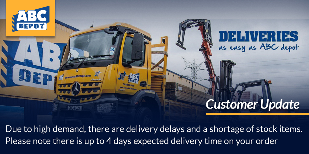 Putting our #customersfirst We're sorry if you're experiencing delivery delays shopping with us. Please allow a minimum of 4 days delivery time when you place an order. We're working on it 👍