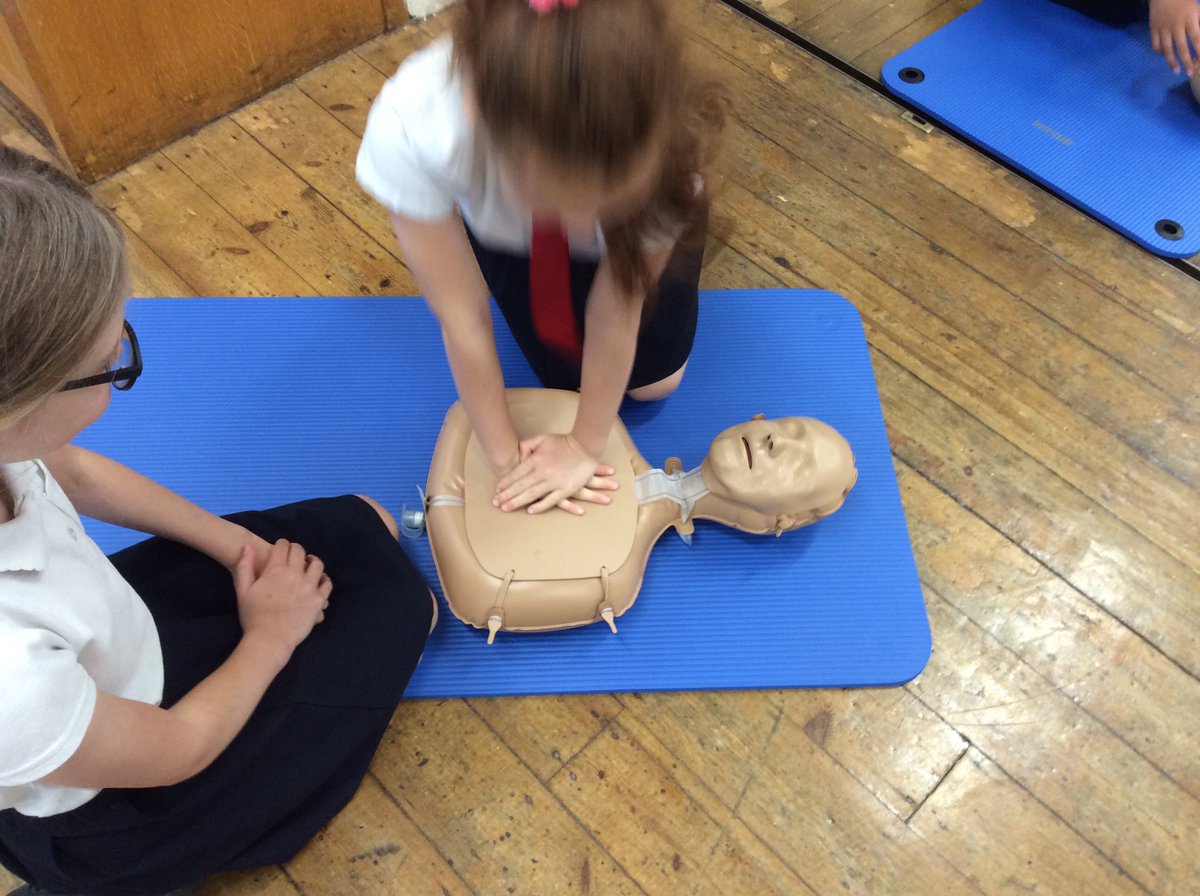<a href="/National_Y5/">National Year 5</a> learning how to do CPR with our visit from LIVES this morning #saving lives. <a href="/National_Junior/">The National Church of England Junior School</a>