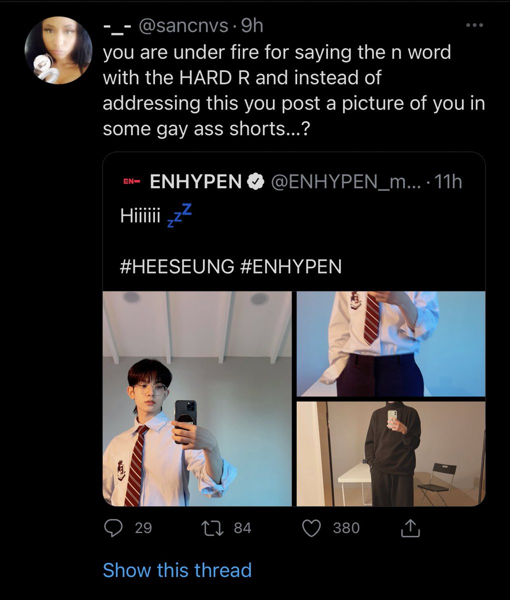 slut_for_filter's tweet photo. these qrts and likes seriously… these defeats the purpose of actually calling out the real issue. using gay as an insult? dentures? violence? really??? @BELIFTLAB take this seriously and release a statement already. #MOVEBELIFT #PROTECTBLACKENGENES https://t.co/Tzs8tMwpVB