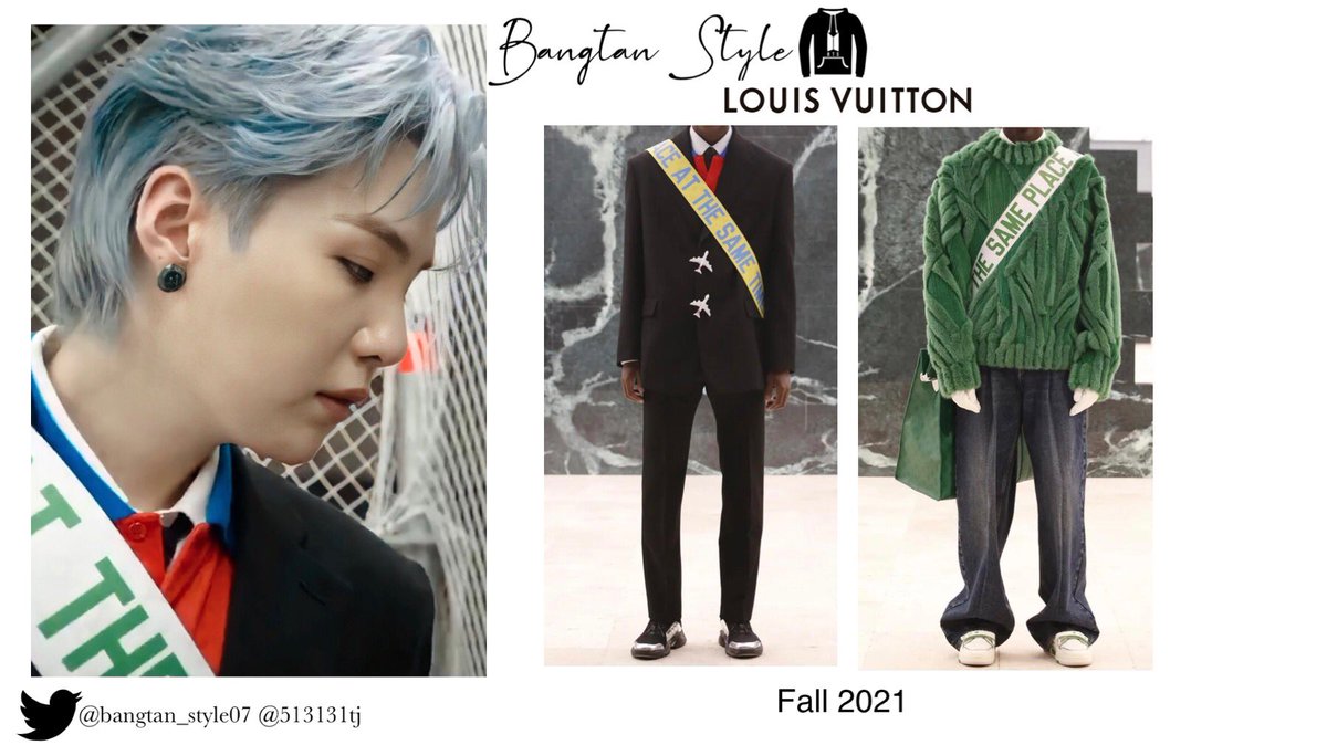 Bangtan Style⁷ (slow) on X: BTS x LOUIS VUITTON BTS wears Louis Vuitton  Fall 2021 Collection. #SUGA #JIN #RM #BTS #방탄소년단 #LVMenFW21 @BTS_twt @ LouisVuitton  / X