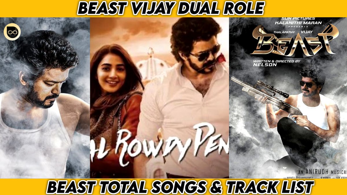 MahilMass's tweet photo. https://t.co/VpmboYCm1M
Latest Video About #Beast Movie

#Vijay Dual Role &amp; Beast Songs List😱🔥🔥
#Master #ThalapathyVijay #BeastSongs #BeastMode #PoojaHegde #VaathiComing #Thalapathy65 # https://t.co/em81EvQMlS
