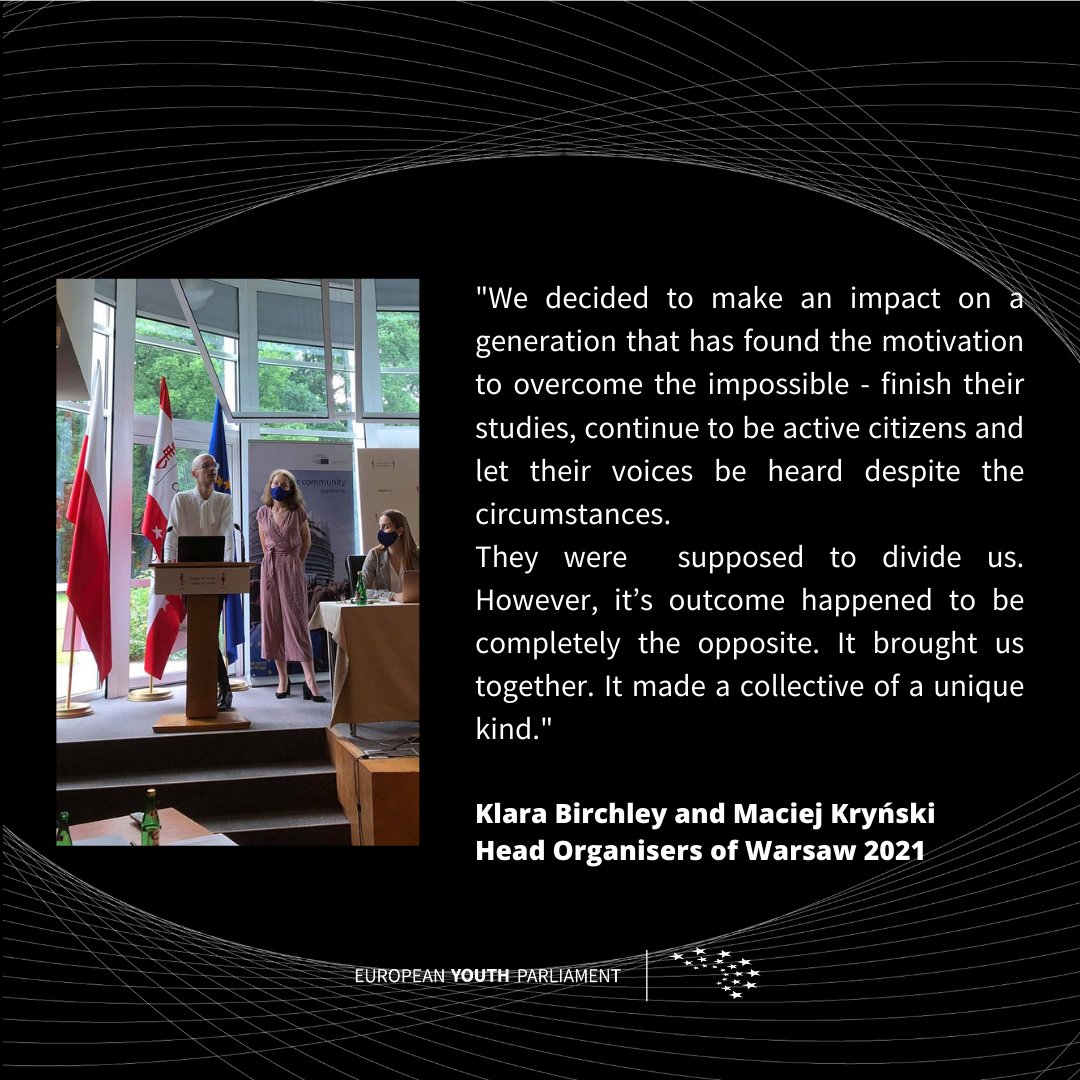 eyppoland's tweet photo. Words of welcome from the Head Organisers of the session, Klara Birshley @ItsBirchley and Maciej Krynski. @eyp_network https://t.co/FGhZTN9QWR