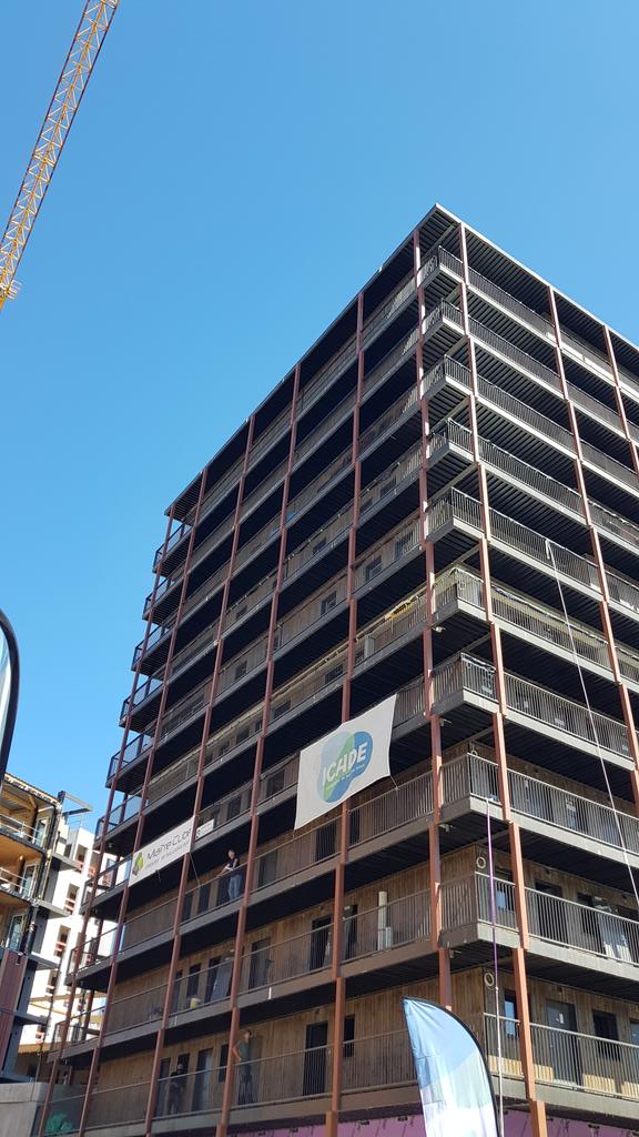 [🏗🧱♻️ #Toulouse #Cartoucherie #EcoQuartier #Woodart] 
Ce matin avec les équipes de <a href="/Icade_Officiel/">Icade</a>, visite de chantier de l'immeuble Wood Art 
Situé dans l'écoquartier de la Cartoucherie, à <a href="/Toulouse/">Toulouse - Mairie et Métropole</a>, Wood Art est un immeuble qui préfigure l’immeuble #BasCarbone 2035.