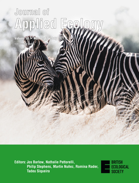 JAppliedEcology's tweet photo. Our July issue is now online! On the cover this month, two plains zebra (Equus quagga) at Tswalu Kalahari Reserve in the Northern Cape, South Africa.  

Read the full issue here: https://t.co/kC1CuRBUun

📸Scott Abraham https://t.co/lfjOBWVN09