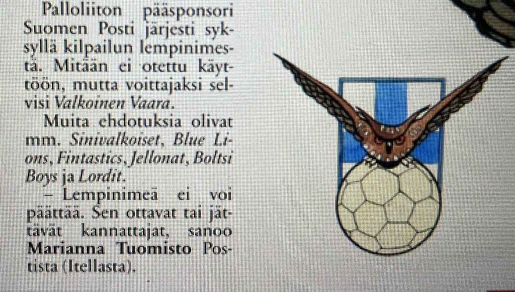 Mitä olisit tuuminut, jos EM-kisoissa olisi pelannut Boltsi Boys? Leike IS:stä kesäkuussa 2007 pian Bubin lentonäytöksen jälkeen, kun pohdittiin, jääkö #Huuhkajat lempinimenä käyttöön vai ei.