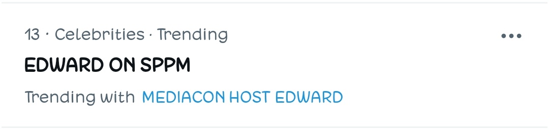 EDWARD ON SPPM trending at 13th spot nationwide! <a href="/JeepneyTV/">JeepneyTV</a> 

#MayWard 
<a href="/Barber_Edward_/">Edward Barber</a> <a href="/maymayentrata07/">Maymay</a>
