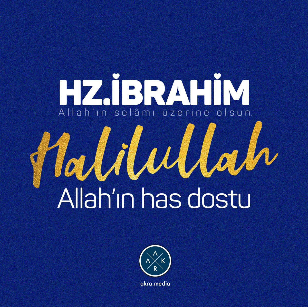 Hz. İbrahim: Halilullah (Allah'ın asil dostu)
Allah'ın selamı üzerine olsun. 

#hzibrahim #peygamber #halilullah #dost #sevgi #aşk #muhabbet #islam #pazartesi