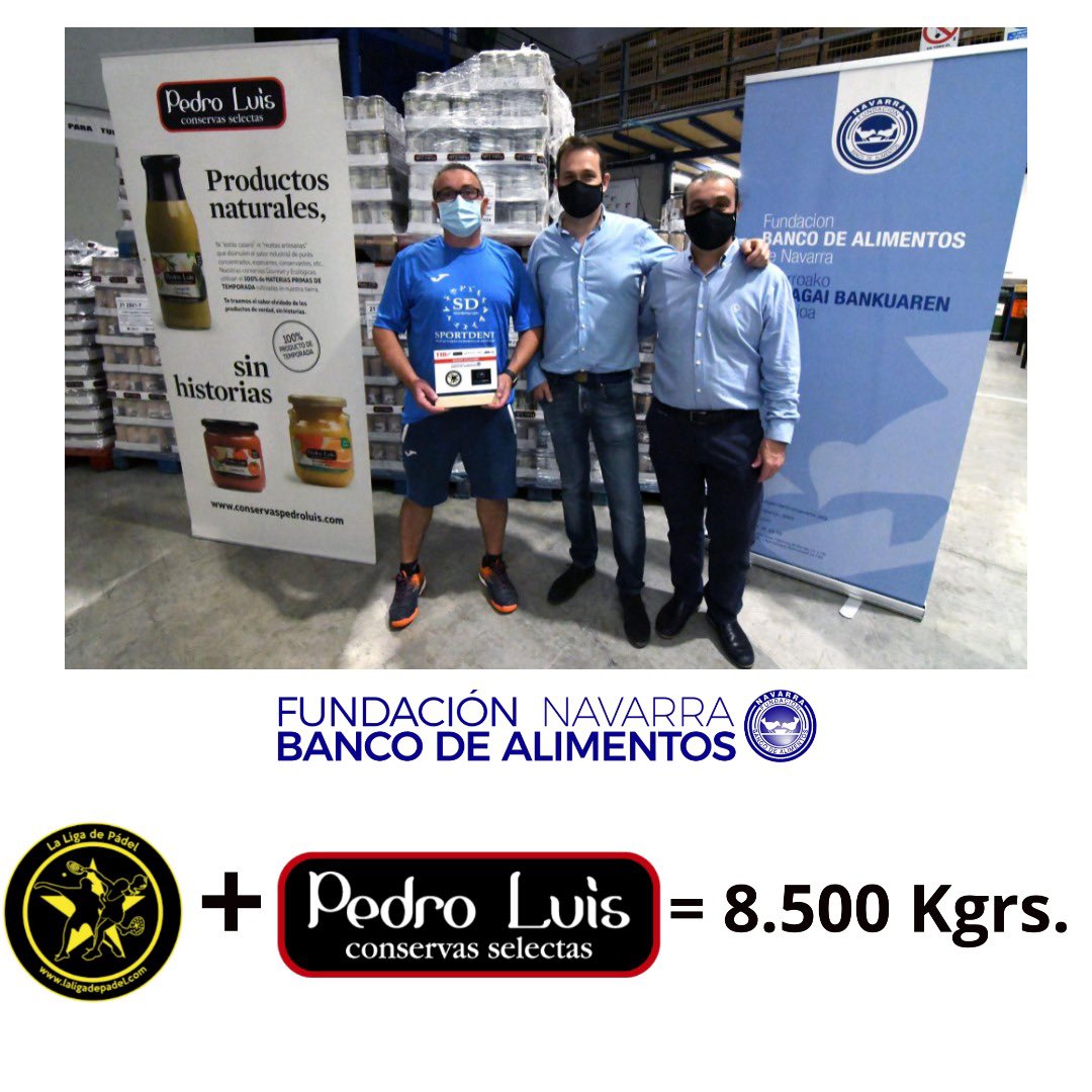 Estamos muy contentos de haber puesto nuestro granito de arena en la  <a href="/Fundacion_BAN/">Fundacion_BAN</a> con la ayuda de <a href="/LaLigaDPadel/">La Liga de Pádel</a> 
8.500 kgrs. de alimentos 👏👏👏👏
Muchas gracias a todos los que habéis colaborado con esta iniciativa.
A sumar entre todos!!!