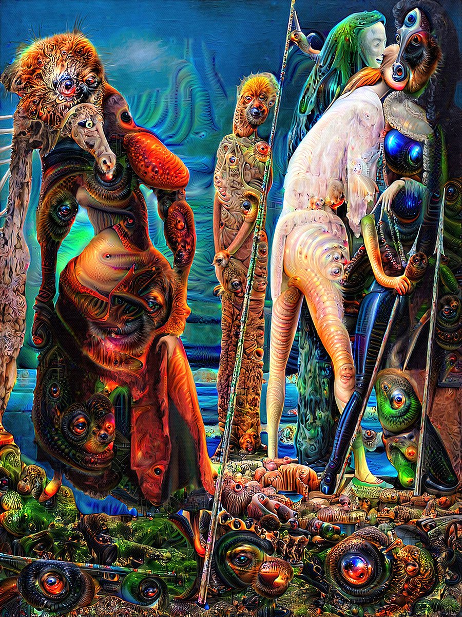 DehiscenceArt's tweet photo. Ode to Ernst 1.0 - 3.0 @NiftyKitApp
Based on the work of Max Ernst
1.0 https://t.co/TxQ0XH47OT
2.0 https://t.co/OqkU27qetP
3.0 https://t.co/sn52KVbker
#niftykitapp #darkart #surrealism #illustration #AIart #digitalart #artwithamessage #deepdreamAI #GAN https://t.co/dJS6fpWy4U
