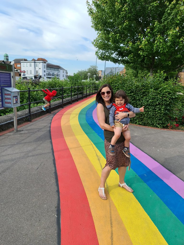 MatakitogaSade's tweet photo. #rainbowpath #taunton so many meanings and what a way to brighten up your day ๐ https://t.co/2BuwHj3PYa
