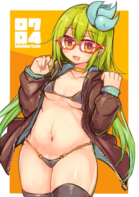 呼吸するようにマイクロビキニを描いてる
 #ビキニの日 