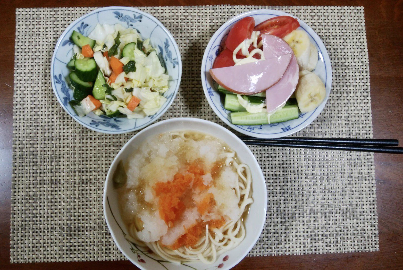 なんかノリノリの父。母が3週間家にいないという初の事態に父70代が毎日作ったご飯が可愛い。