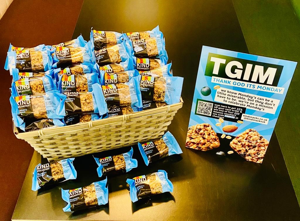 Westbourne Studios (@wswestbourne) on Twitter photo Thank you <a href="/gemsatwork/">gemsatwork</a> for the delicious treats.
Our wonderful Westbourners are loving them!
Perfect munchies for a Monday morning <a href="/KINDSnacks/">KIND Snacks</a> 🥰 Thank you <a href="/gemsatwork/">gemsatwork</a> for the delicious treats.
Our wonderful Westbourners are loving them!
Perfect munchies for a Monday morning <a href="/KINDSnacks/">KIND Snacks</a> 🥰