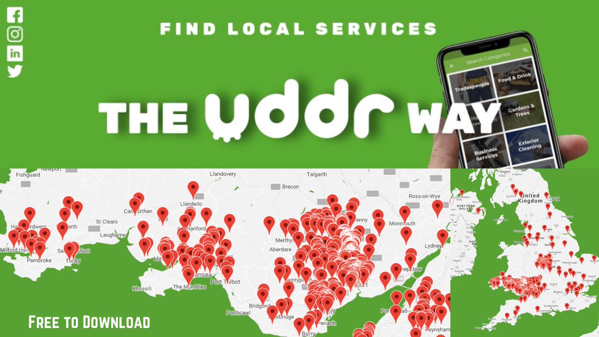 uddrservices's tweet image. As we embark on scaling our handy app across the UK, it&apos;s probably a good time to reflect on how many local trades and services we already have onboard in South Wales.  Incredible to have so much positive feedback as new users find out about us each day.  #findlocal #innovate