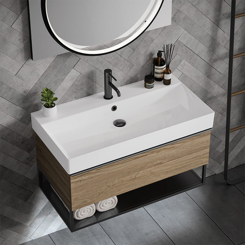NewCityHeating's tweet photo. We can't get enough of Buckingham's NEW window display 😍
Who fancies the Aeon Washbasin Unit for their bathroom? Click right for a close-up of the industrial design from @hib_bathrooms ➡️
#NEW #bathroomdisplay https://t.co/djOcPgAO9E