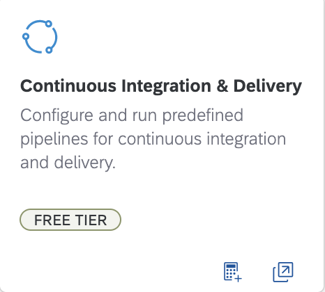 Proud to be part of the first round - SAP Continuous Integration &amp; Delivery provides the new free tier service plan on SAP BTP as well!

#CICD #ContinuousIntegration #ContinuousDelivery #DevOps #BTP