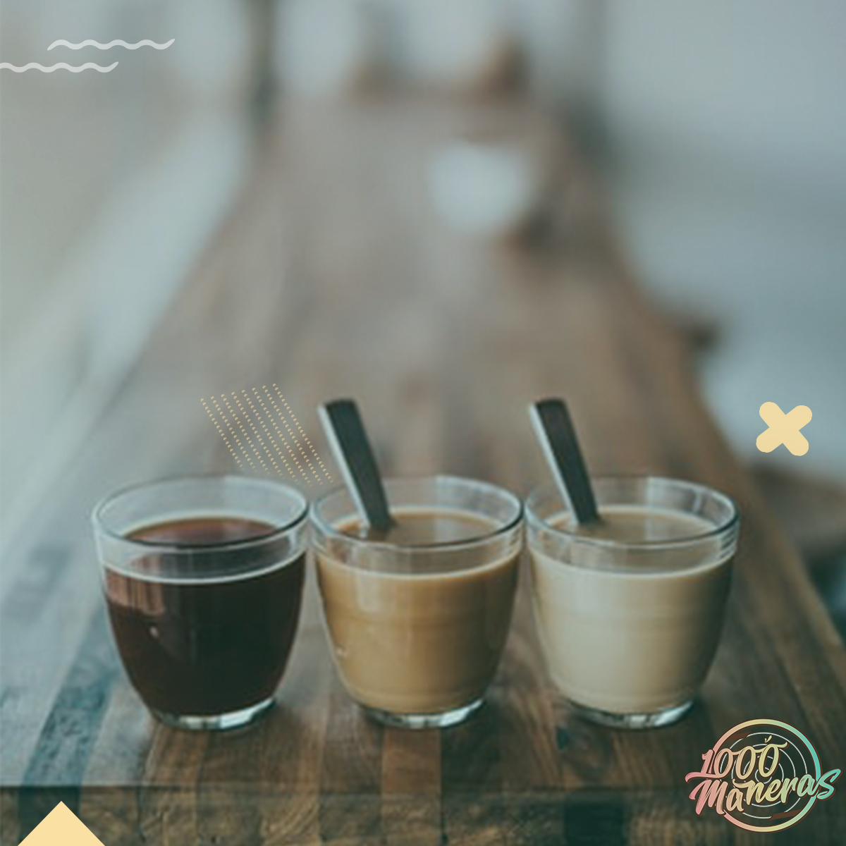 ☕️🥛¿Taza o vaso? ¿Solo o con leche? 

👉🏼Cualquier opción es buena para comenzar el lunes con el café que elijas👈🏼
 
#1000maneras #1000manerascafe #cafesolo #latte #CoffeeDay