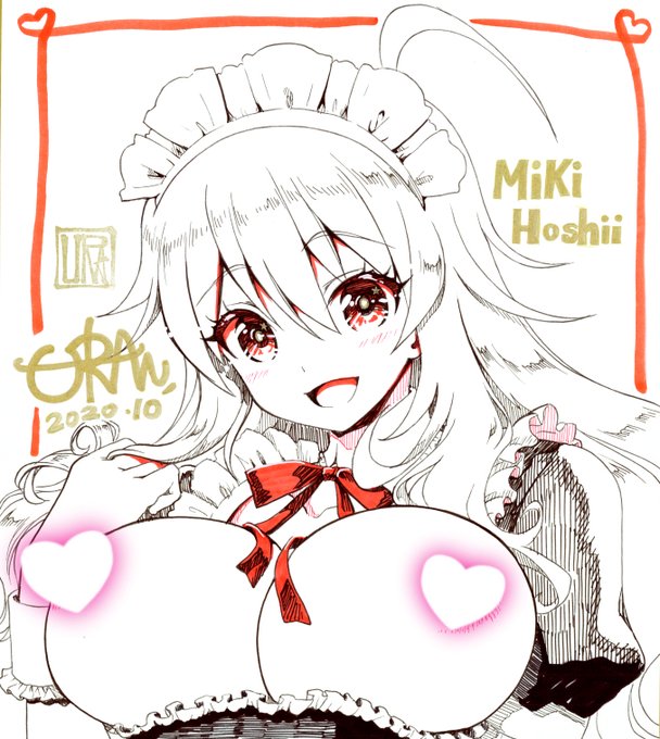 今日の色紙294日目
これも誕生日企画で受け付けたリクエスト
メイドさんな星井美希R-18

#描いた色紙なるべく毎日アップする
#コピック #アナログ絵 #星井美希 