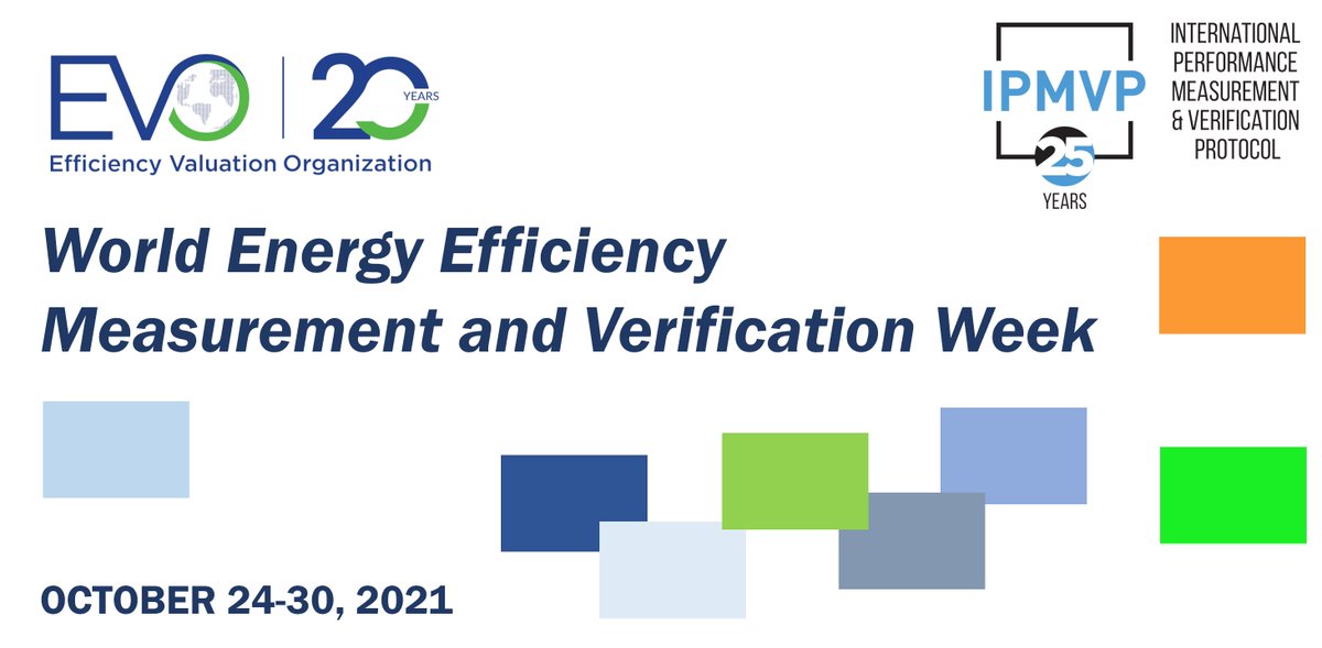 Efficiency Valuation Organization (@evo_ipmvp) on Twitter photo Measurement and Verification Week! Hosted by <a href="/EVO_IPMVP/">Efficiency Valuation Organization</a> it will showcase activities organized in individual countries to promote energy efficiency measurement and verification (M&V). Contact us to submit an event and get listed in the calendar.
evo-world.org/en/news-media/… Measurement and Verification Week! Hosted by <a href="/EVO_IPMVP/">Efficiency Valuation Organization</a> it will showcase activities organized in individual countries to promote energy efficiency measurement and verification (M&V). Contact us to submit an event and get listed in the calendar.
evo-world.org/en/news-media/…
