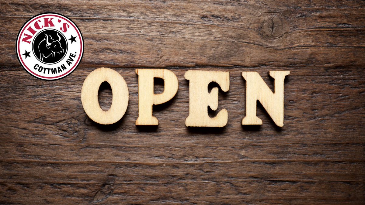 WE ARE OPEN TODAY
⁣⁣
11AM - 10PM ⁣

CALL AND RESERVE A TABLE NOW!
FOLLOW OUR OTHER SOCIALS WITH LINK IN BIO
#restaurant #bar #sportsbar #nicksroastbeef #foodie #roastbeef #nickscottman #philadelphiaeats #phillyfood #cottmanave #PhiladelphiaRestaurants #PhillyEats #PhillyFoods