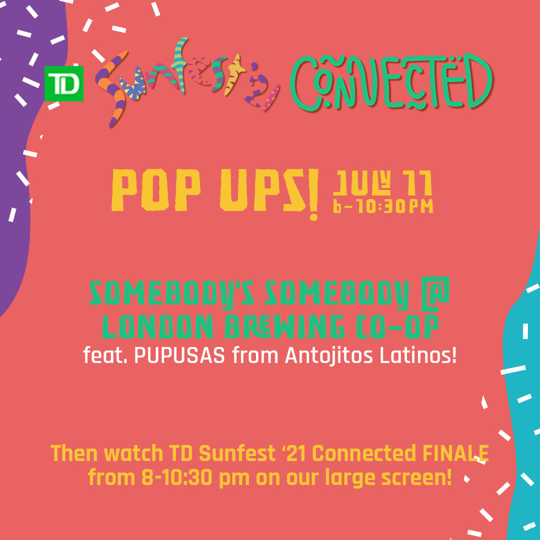 🚨 CHECK IT OUT 🚨
Ready and waiting to kick off the #TDSunfest '21 Connected weekend? Fear not! We have all your #POPUP party plan details right here, including stops at @CheRestobar, @LondonBrewingca & @AndersonCAles July 8-11! 🌞 #supportallartists #musicisessential #ldnont