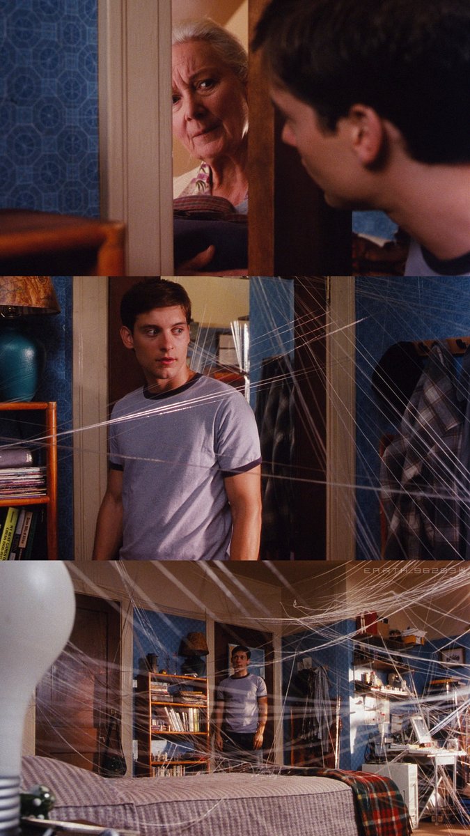 RT @EARTH_96283: Spider-Man (2002)
'Peter? What's- What's going on in there?' https://t.co/d0FQkAYfeq