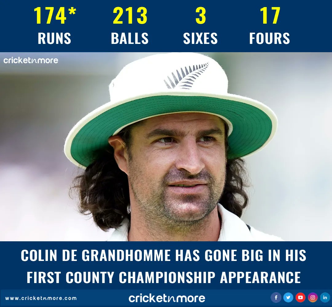 Colin De Grandhomme 😳
.
.
#cricket #newzealand #ENGvNZ #englandcricket #WTCFinal #Colindegrandhomme #countycricket #countychampionship