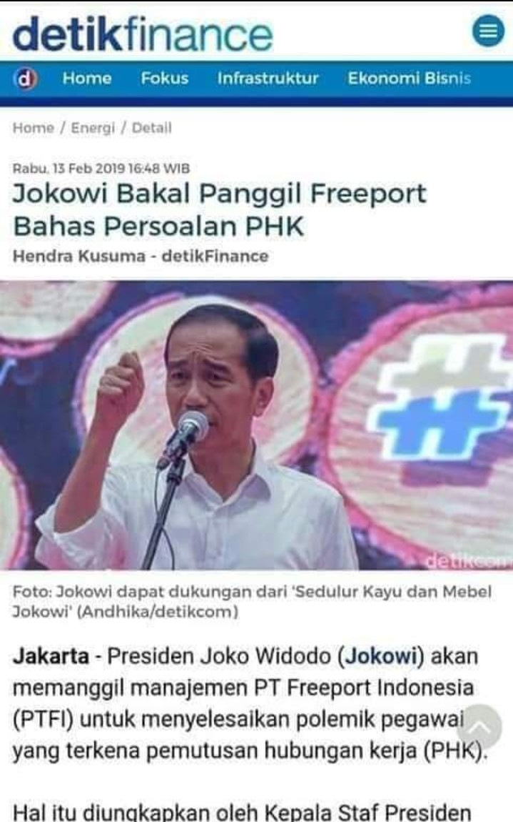 RayArobaya's tweet photo. @jokowi Mr.@jokowi  Freeportnya sdh di panggil? Kok 2019-2021 ga ada buktinya?. Negra sdh mengambil Saham 51% thn 2017, Lalu 8.300 Buruh Korban PHK Sepihak Freeport Akibat Negosiasi Saham 51% di Biarkan. #Korbanphksepihakfreeport
#korbanDivestasiSaham51%
@KomisiIX @KomnasHAM @LbhPapua https://t.co/ywXpFBkciY