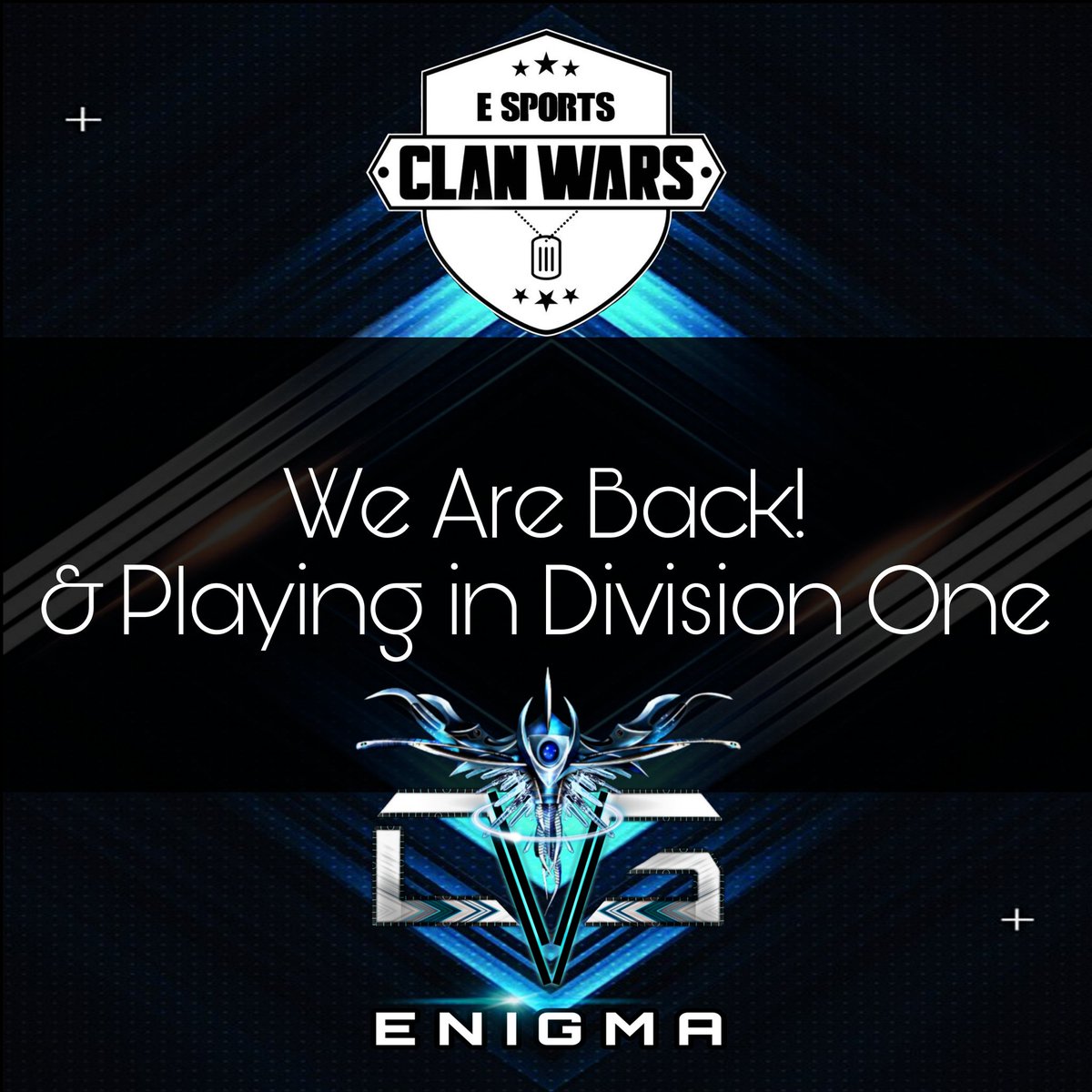 DivineGaming_ZA's tweet photo. Super excited we are playing in Clan Wars Again😁 our Enigma Team is playing in  Division 1 🥳😎 https://t.co/C0aYi0ha5k