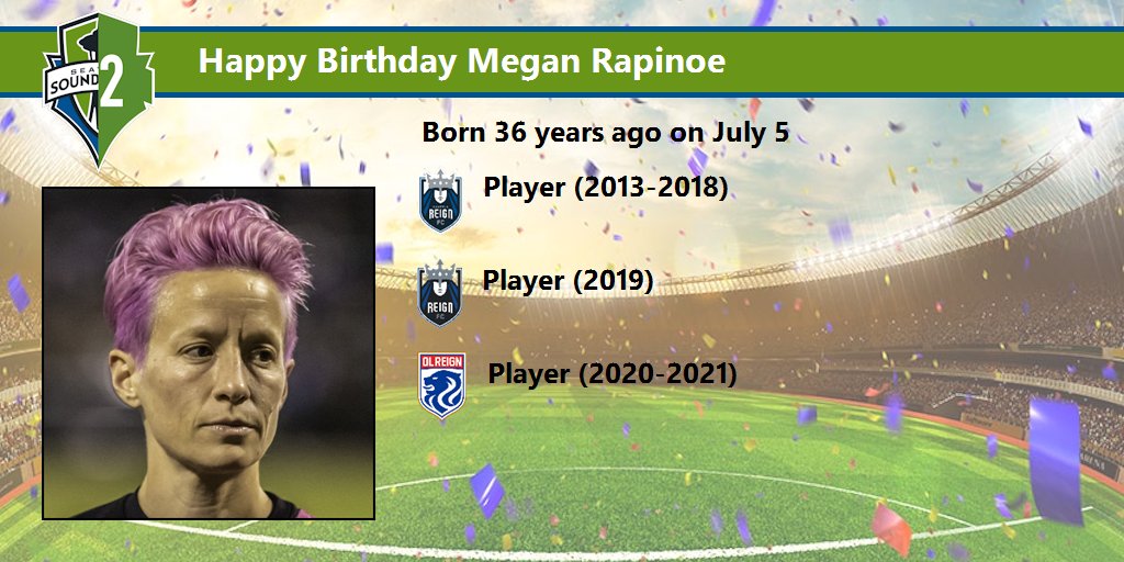 Happy Birthday Megan Rapinoe (    Details:  