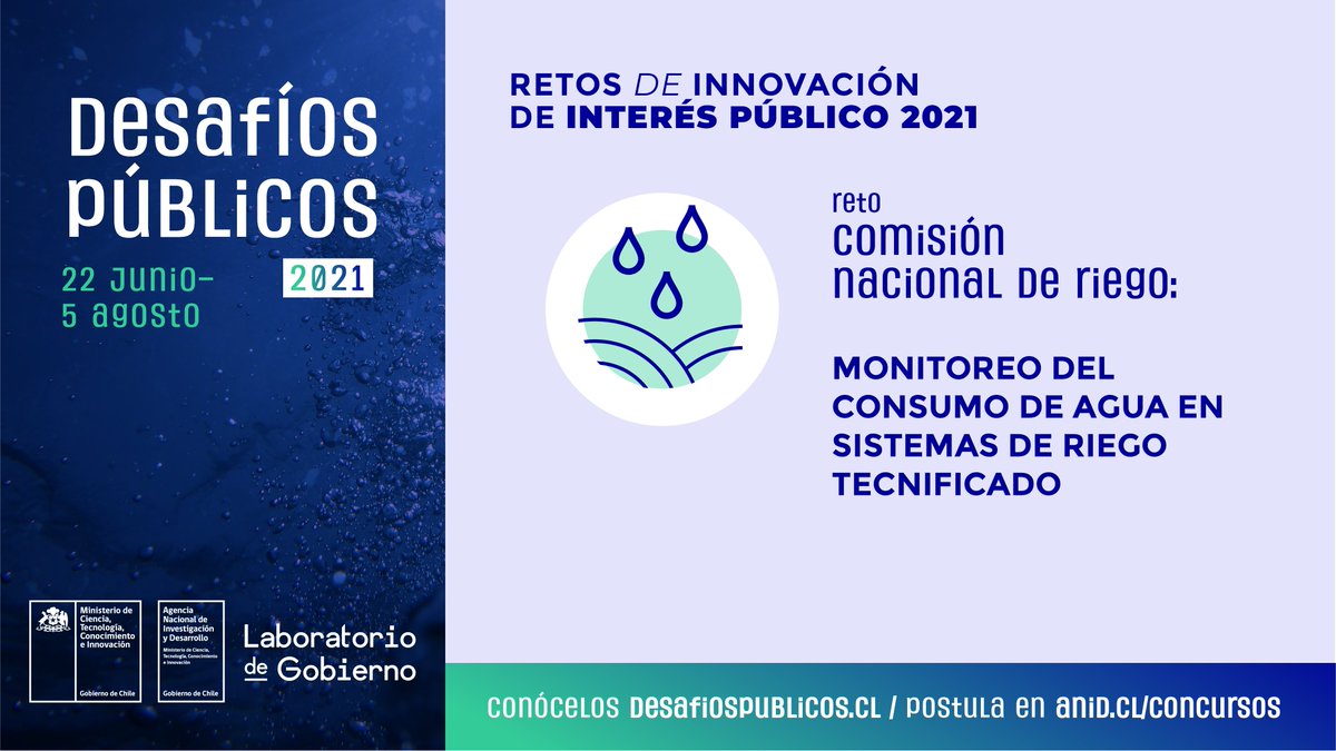 ANID_Chile's tweet photo. ¿Te interesa participar del concurso Retos de Innovación de Interés Público 2021? Entonces, súmate al taller de postulación que @AnidInforma realizará este miércoles 7 de julio, a las 11:00 horas. 
Inscríbete en https://t.co/xNlgrHciZD https://t.co/MKLZoJ4wMf