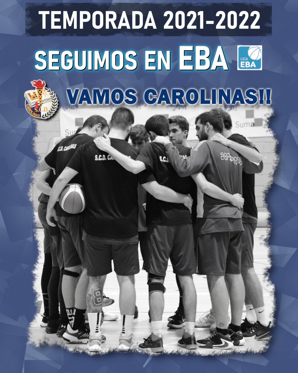 scdcarolinas's tweet photo. 📢Ya es oficial, ¡VAMOS CAROLINAS! 
Debido a reestructuración de competiciones FEB, el primer equipo senior repetirá en la #LigaEBA en la próxima temporada. A demostrar que podemos competir mejor. Empieza la temporada 21-22.
#Alicante #Baloncesto #Deportes https://t.co/IYCowN6okz