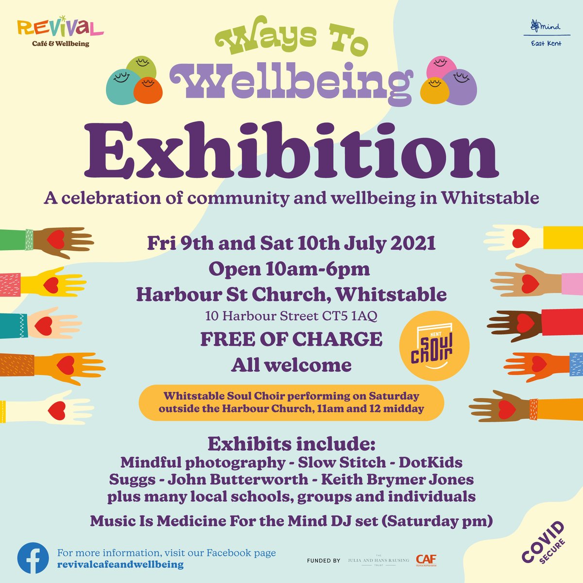 Revival: Food & Mood, East Kent Mind (@revivalkent) on Twitter photo Ways to Wellbeing Community Exhibition this Friday and Saturday, positive, insightful, uplifting, hopeful, with the fantastic <a href="/uksoulchoirs/">UK Soul Choirs</a> singing for their wellbeing and exhibits from across the community, we hope you can join us #StrongerTogether Ways to Wellbeing Community Exhibition this Friday and Saturday, positive, insightful, uplifting, hopeful, with the fantastic <a href="/uksoulchoirs/">UK Soul Choirs</a> singing for their wellbeing and exhibits from across the community, we hope you can join us #StrongerTogether