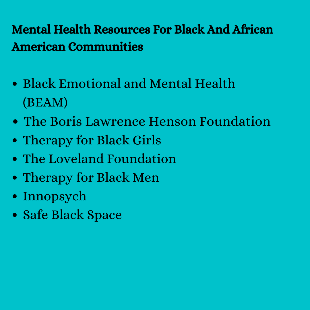 Lincoln1883's tweet photo. One way to partake in Minority Health Month is to learn about the underlying causes of health inequities that continue to affect BIPOC. 

Learn about mental health and resources for Black/African American communities. 
#MinorityMentalHealth

Learn more: 
https://t.co/UWufweKYrR https://t.co/phzyAHmG3L