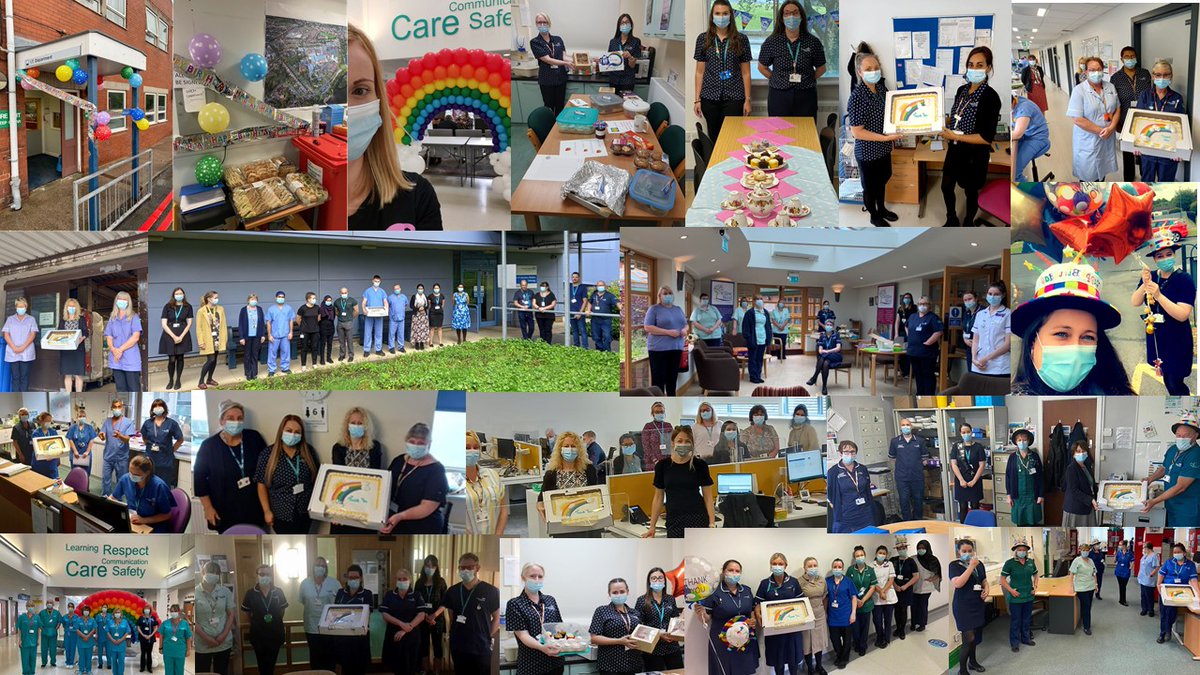 We've had a fantastic day of events and celebrations at the Trust today for the #NHSBirthday and the first NHS, Frontline and Social Care Workers' Day. Here are just a few images from our teams in the community and at the hospital. Happy 73rd Birthday NHS :)