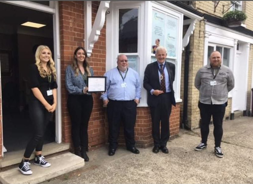 We were absolutely thrilled to receive a Suffolk Award from Edward Creasy - Suffolk High Sheriff. These last 18 months have been so tough for the voluntary sector so it was an honour to receive this award 💜