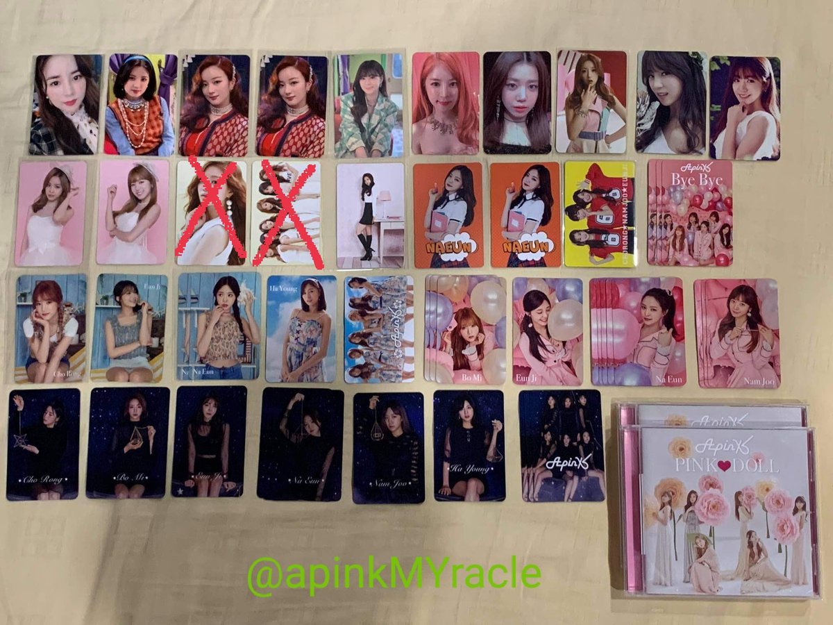 ApinkMYracle's tweet photo. Update : [WTS]  Please refer this for the latest 👇
#Apink #Forsales https://t.co/96uyoTcLyH