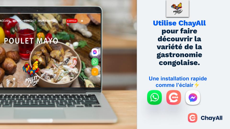 Poulet MAYO PARIS, l'un des restaurants les plus connus de ses saveurs originales, sa finalité est de faire découvrir sa gastronomie congolaise à tout moment ; grâce à la messagerie instantanée, il pouvait y arriver😁.
Pensez-vous a faire de même ?
#customerexperience #RETWEEET