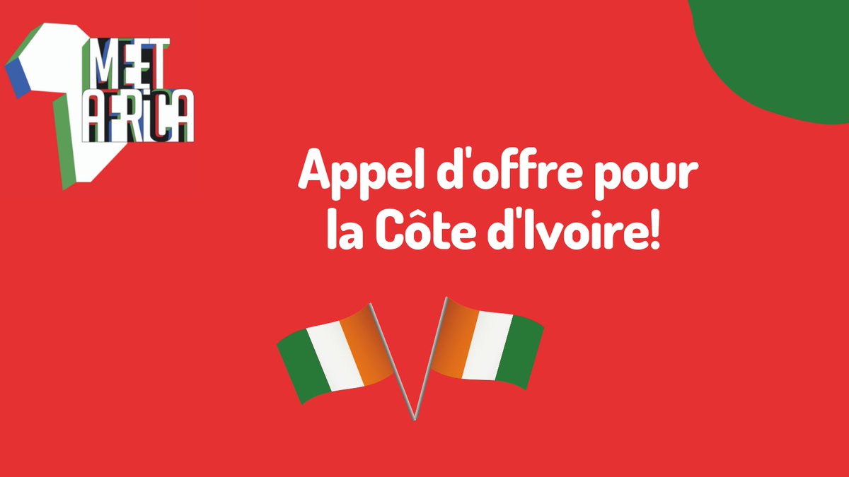 Meet Africa 2 (@meetafrica2) on Twitter photo <a href="/ExpertiseFrance/">Expertise France</a> dans le cadre de son programme MEET Africa 2 lance un appel d’offre pour la sélection, l’orientation et l’accompagnement de ses porteurs de projets en Côte d’Ivoire
Date butoir pour candidater : 12 juillet 2021 <a href="/ExpertiseFrance/">Expertise France</a> dans le cadre de son programme MEET Africa 2 lance un appel d’offre pour la sélection, l’orientation et l’accompagnement de ses porteurs de projets en Côte d’Ivoire
Date butoir pour candidater : 12 juillet 2021