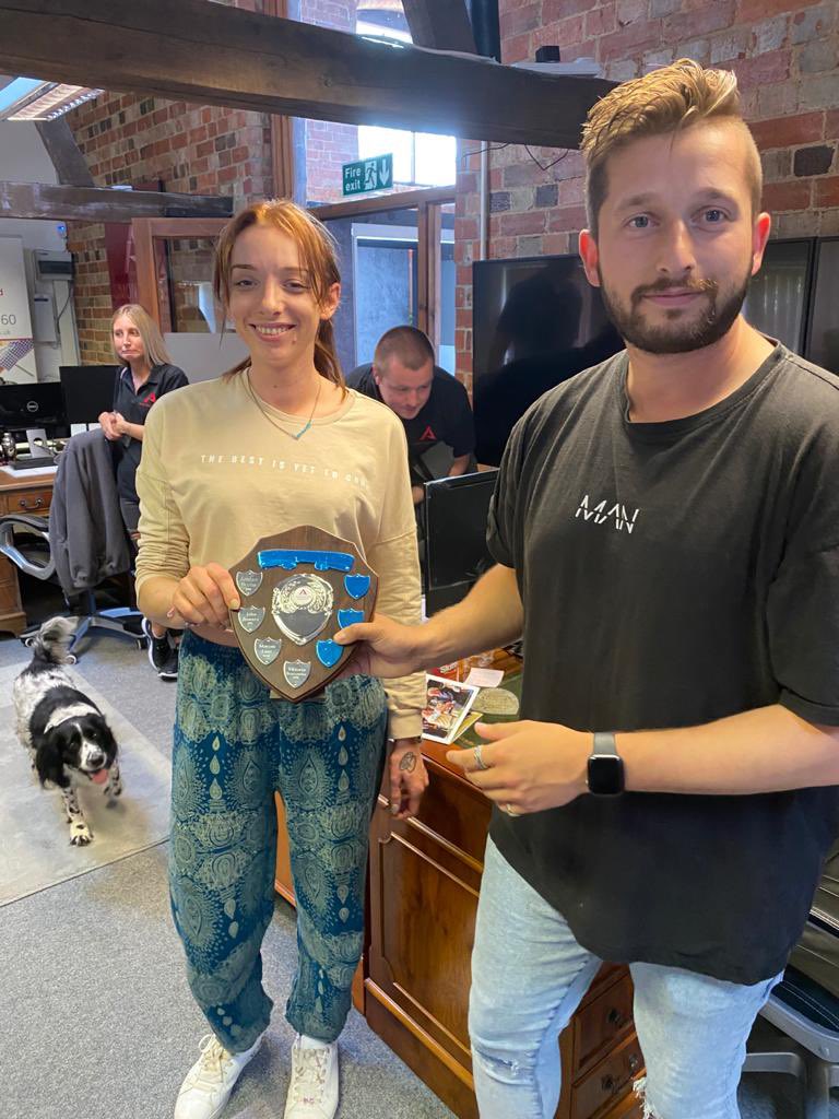 Kate has won our June employee of the month and received our Simon Acres Group shield 🛡 

She’s worked really hard to help our fantastic clients &amp; get people jobs last month. She is continuing to grow in her role &amp; learn about our customers 🤝

#kbb #merchant