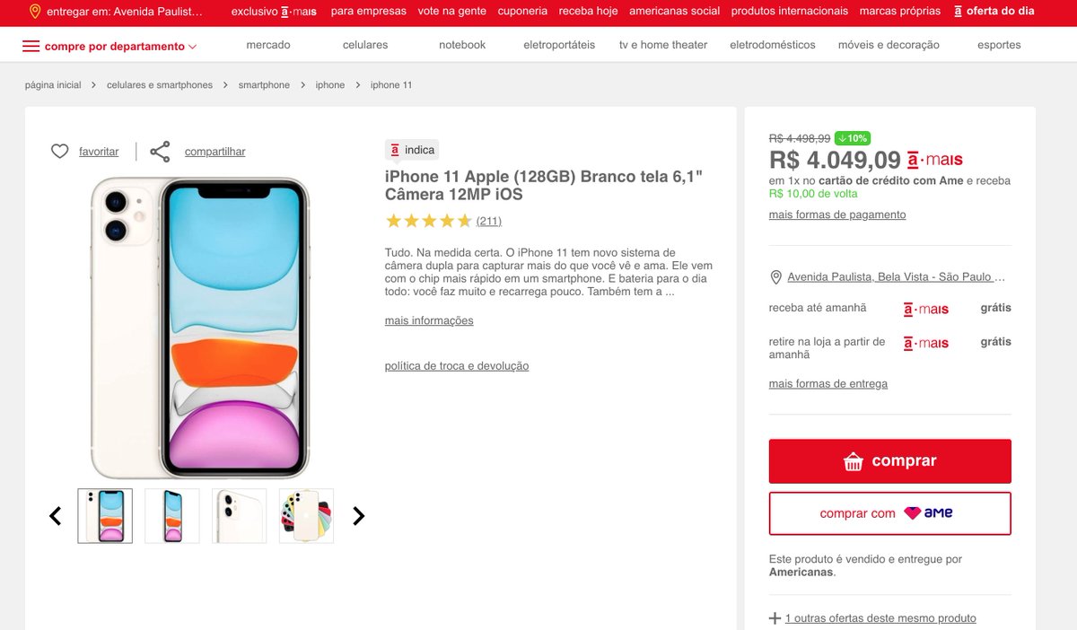 talittou_vendas's tweet image. Oferta, MARAVILHOSA, corre para aproveitar💜
⚡️⚡️⚡️iPhone 128gb - R$ 4.049,09 ⚡️⚡️⚡️
Branco: tidd.ly/3dN2XAR
Vermelho: tidd.ly/3xwKXTf
#oferta #promocao #iphone #apple