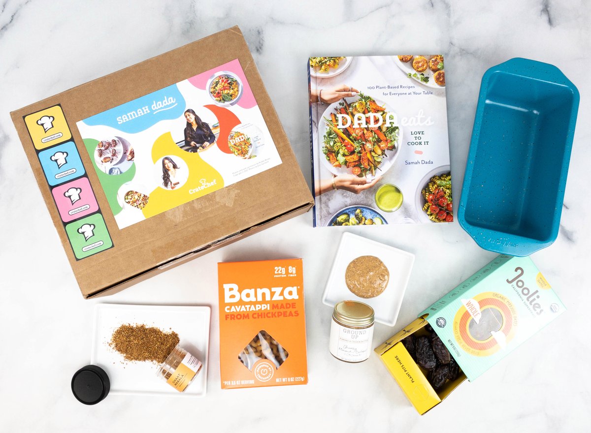 helloboxes's tweet photo. Made for cooking enthusiasts, Crate Chef delivers kitchen items & food products in each box! See the box curated by Samah Dada in... https://t.co/iIW5yvvrAi #subscriptionbox #CrateChef https://t.co/aRdOTnaKF6