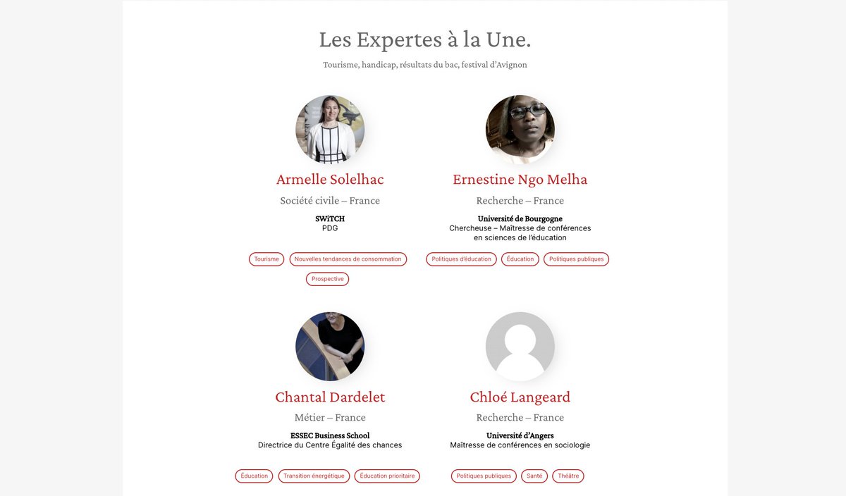 #Tourisme, #handicap, résultats du #Bac2021, Festival d’Avignon : découvrez les expertes à la Une cette semaine sur 👉 expertes.fr