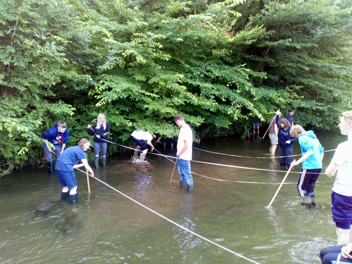 So good to be back out completing fieldwork.  Year 10 today doing a river study.